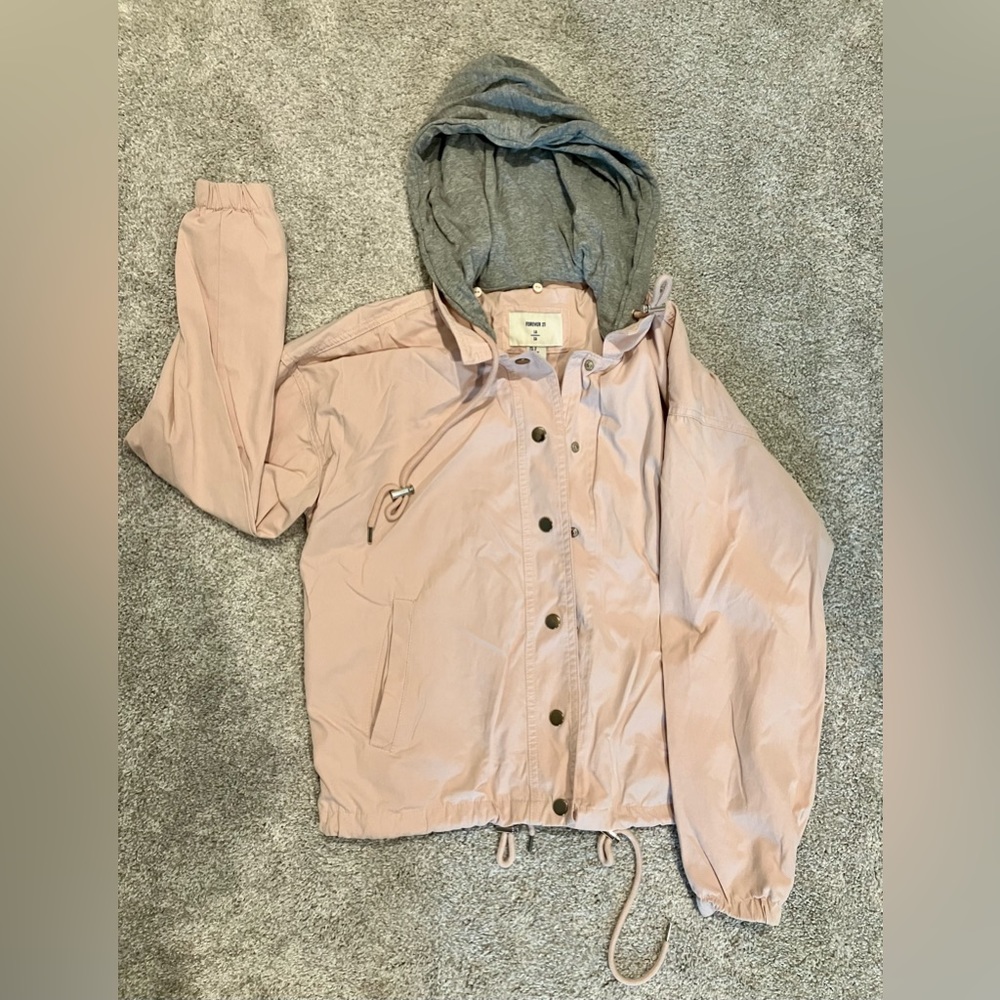 Pink Windbreaker Jacket Size S
